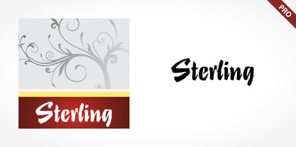 Sterling Pro Font Poster 1