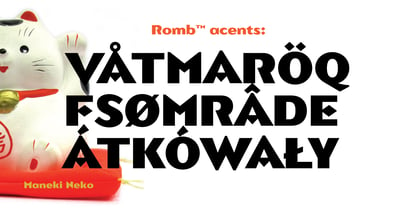 Romb Font Poster 5