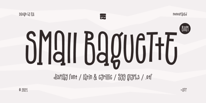 Small Baguette Font Poster 1