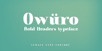 Owuro Font Poster 1