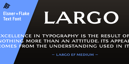 Largo EF Font Poster 1