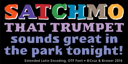 Satchmo Font Poster 2