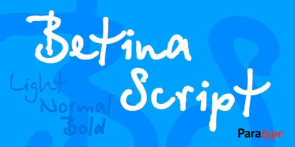 Betina Script Font Poster 2