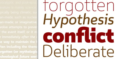 Conflict Font Poster 7