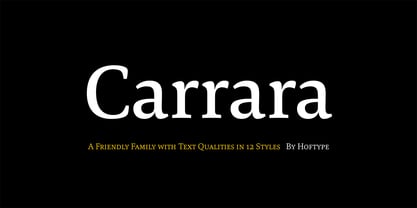 Carrara Font Poster 1