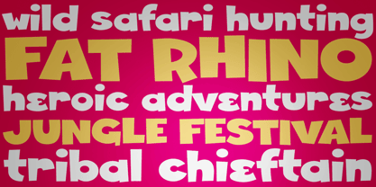 Fat Rhino Font Poster 1