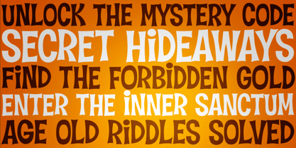 Hideaway Font Poster 1