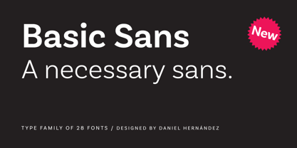 Basic Sans police Poster 1