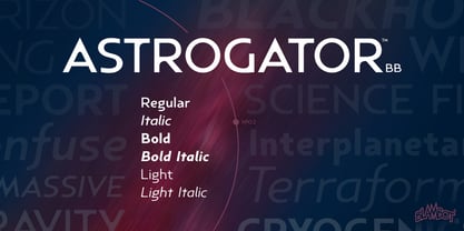 Astrogator BB Font Poster 1