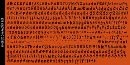 Chorizo PB Font Poster 4