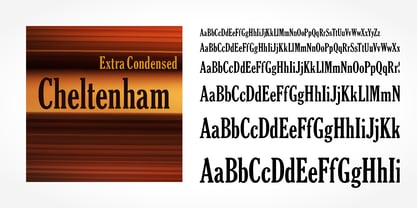 Cheltenham ExtraCondensed Pro Bold Font Poster 3