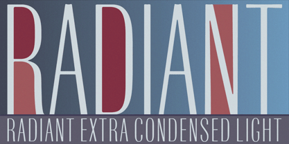 Radiant Extra Condensed CT Fuente Póster 9