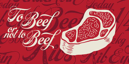 Steak Font Poster 6