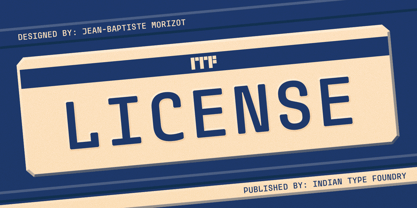 License Font Poster 1