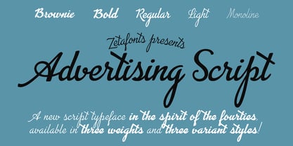 Advertising Script Font Poster 1
