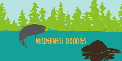 Wilderness Doodles Font Poster 9