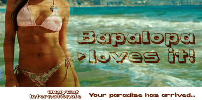 Bapalopa Font Poster 1
