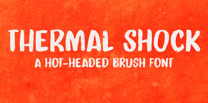 Thermal Shock Font Poster 1