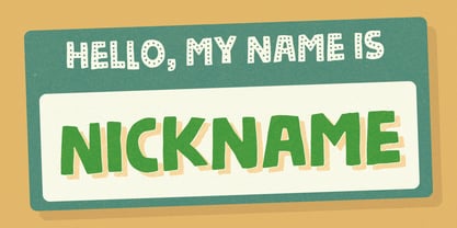 Nickname Font Poster 1