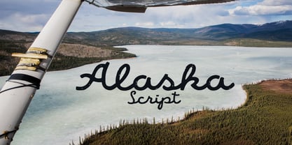Alaska Script Font Poster 1