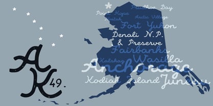 Alaska Script Font Poster 2