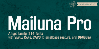 Mailuna Pro AOE Font Poster 1