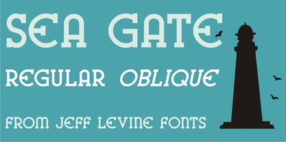 Sea Gate JNL Font Poster 1