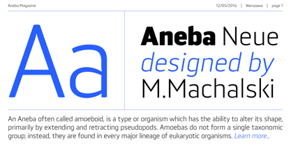 Aneba Neue Font Poster 1