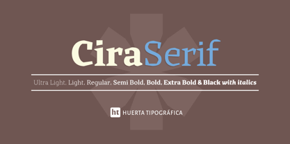 Cira Serif Font Poster 1
