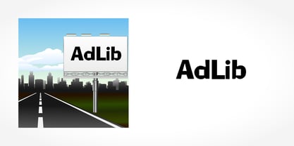 Ad Lib Font Poster 1