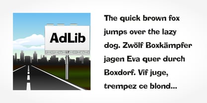 Ad Lib Font Poster 4