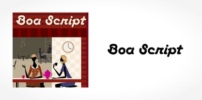 Boa Script Font Poster 1