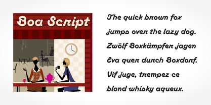Boa Script Font Poster 4