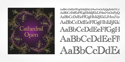 Cathedral Open Font Poster 5