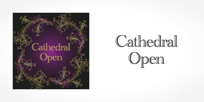 Cathedral Open Font Poster 1