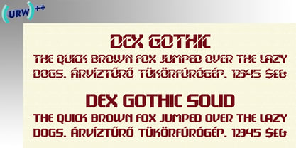 Dex Gothic Fuente Póster 1