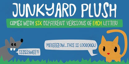 Junkyard Plush Font Poster 1