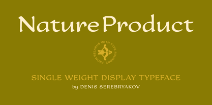 Nature Product Font Poster 1