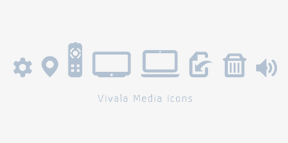 Vivala Media Icons Fuente Póster 1