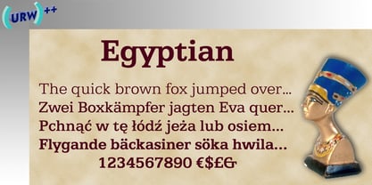Egyptian 505 Fuente Póster 1