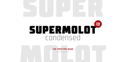 TT Supermolot Condensed Font Poster 1