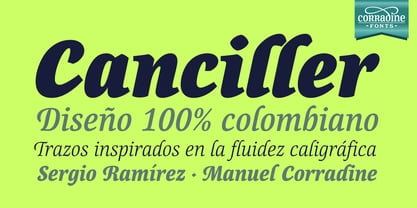 Canciller Font Poster 2