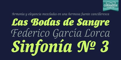 Canciller Font Poster 3