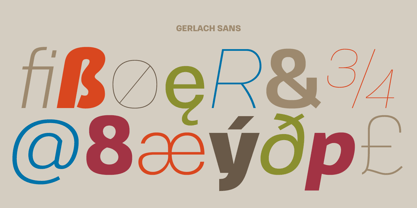 Gerlach Sans Font Poster 2