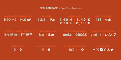 Gerlach Sans Font Poster 4