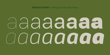 Gerlach Sans Font Poster 6