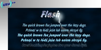 Flash Font Poster 1