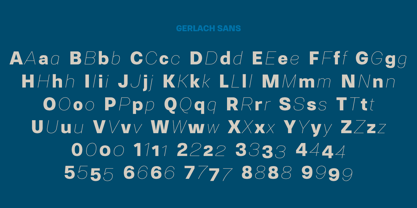 Gerlach Sans Font Poster 7