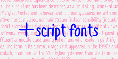 Sofia Rough Font Poster 7