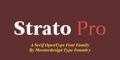 Strato Pro Font Poster 1